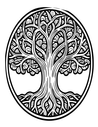Celtic Tree of Life - Free printable coloring page