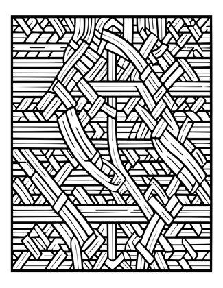 Knotwork Panel - Free printable coloring page