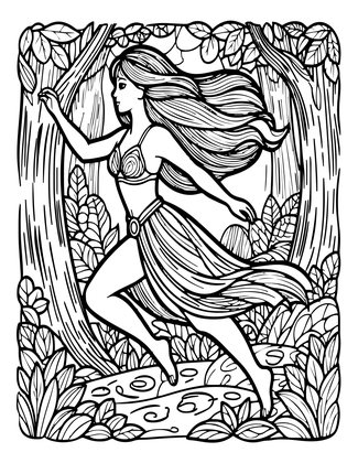 Female Centaur - Free printable coloring page