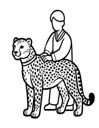 Cheetah Conservation - Free printable coloring page