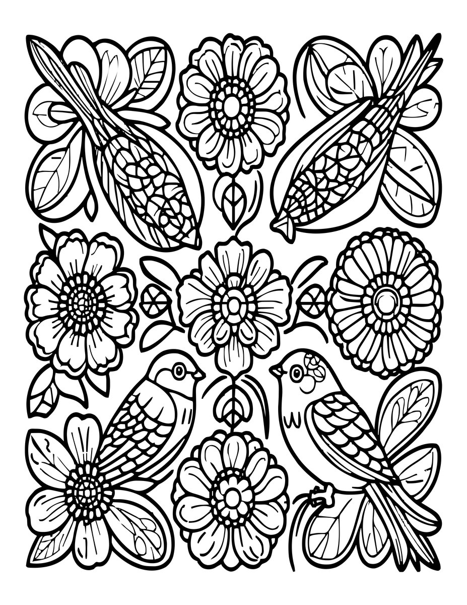 Suzhou Embroidery - free printable coloring page