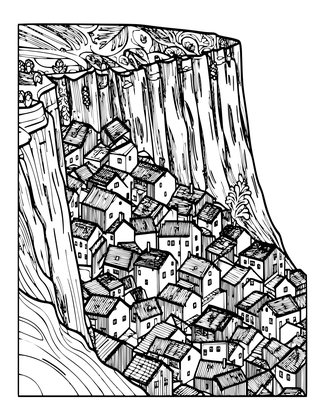 Aerial View - Free printable coloring page