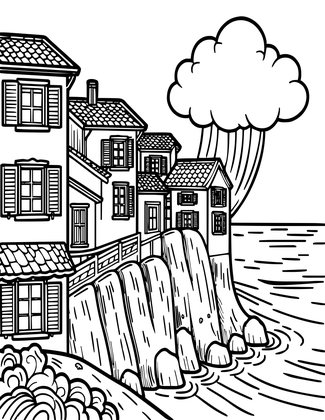 Storm Shelter - Free printable coloring page