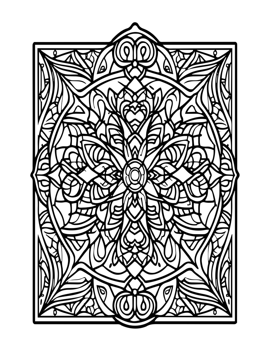 Blueprint - free printable coloring page