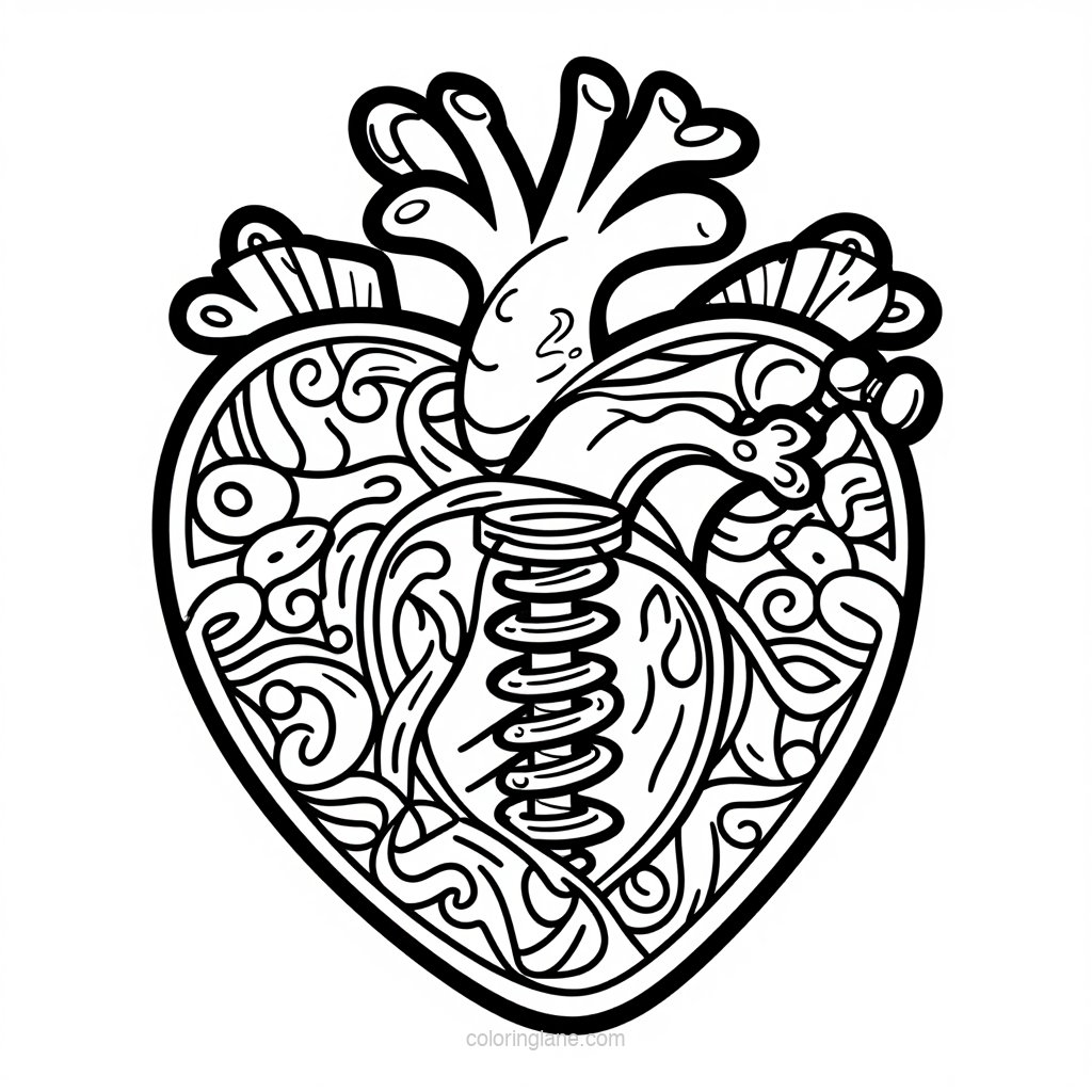 Spring Uncoil - free printable coloring page