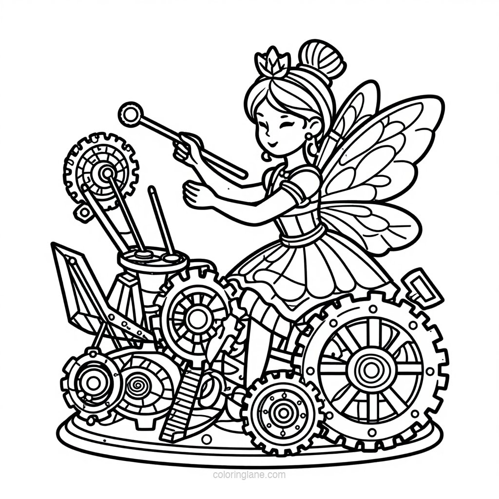 Magnifying Glass - free printable coloring page