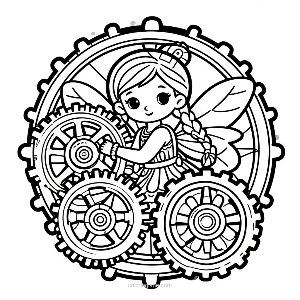 Fairy Council - free printable coloring page