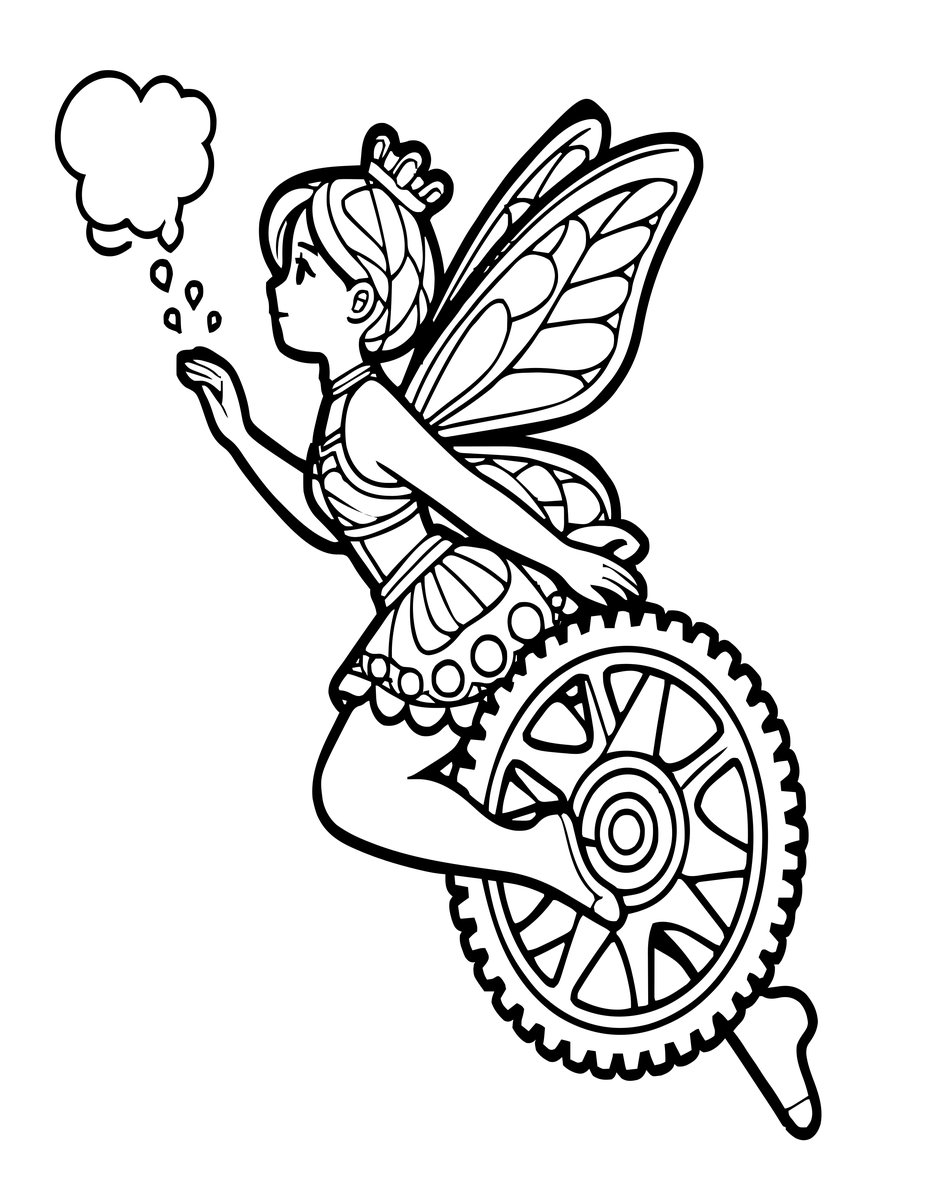 Steam Trail - free printable coloring page