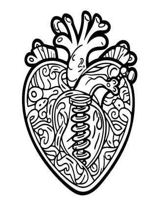 Spring Uncoil - Free printable coloring page