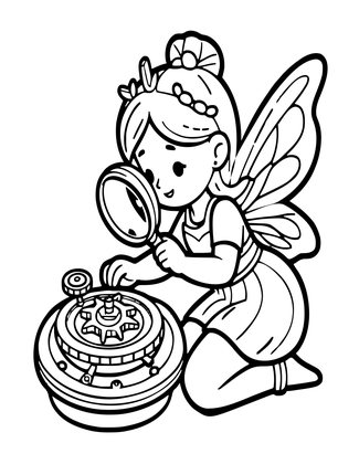 Magnifying Glass - Free printable coloring page