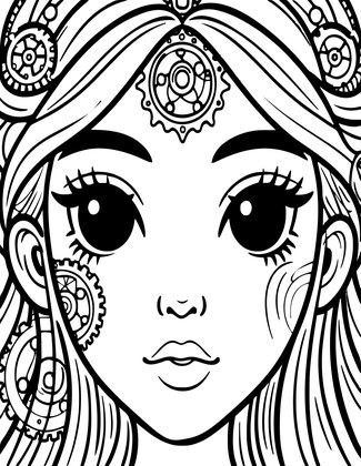 Ruby Eye - Free printable coloring page
