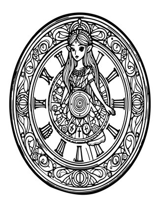 Copper Patina - Free printable coloring page