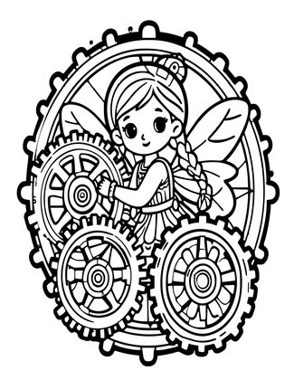 Dawn Wind - Free printable coloring page