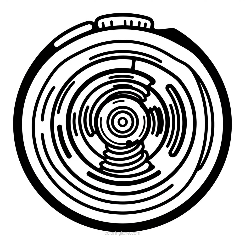 Mainspring Box - free printable coloring page