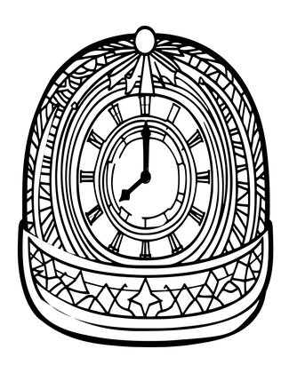 Jeweled Bearing - Free printable coloring page