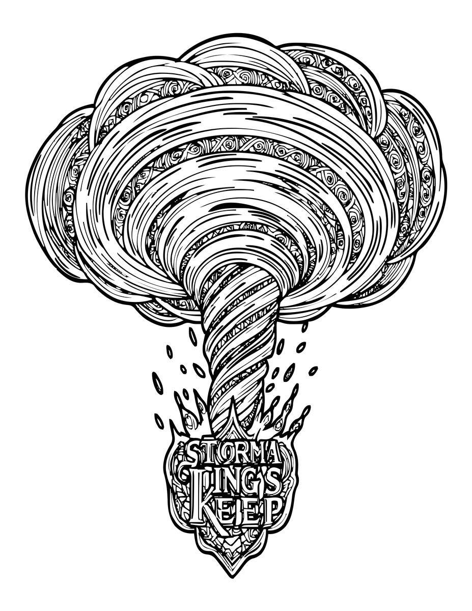 Storm King's Keep - free printable coloring page