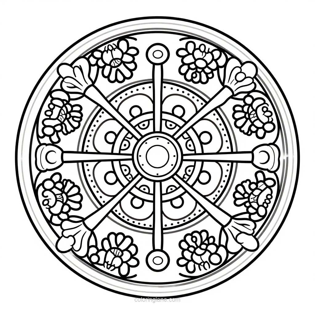 Coral Night - free printable coloring page