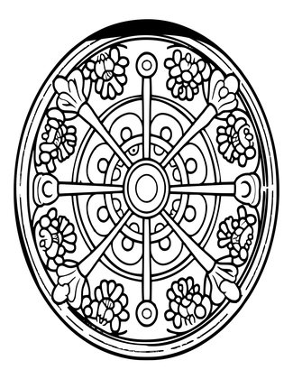 Coral Mandala - Free printable coloring page