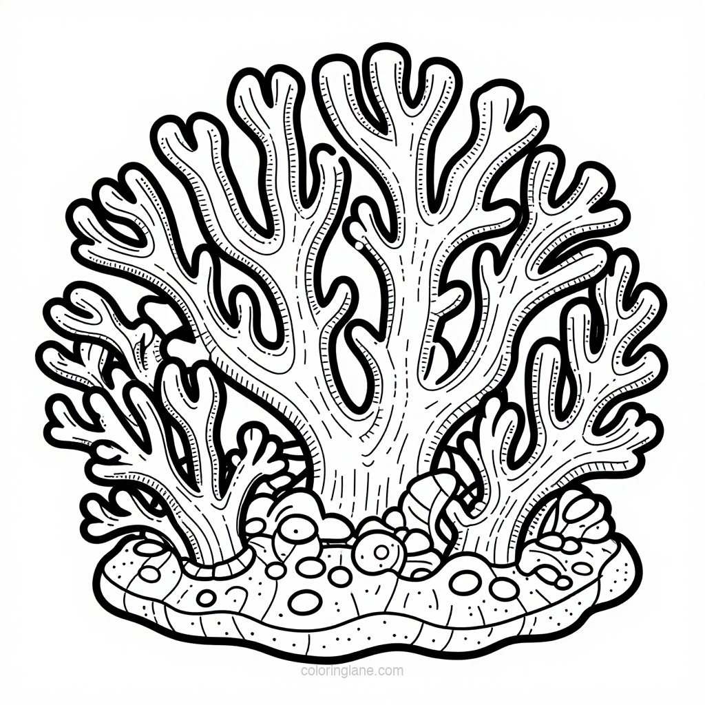 Night Garden - free printable coloring page