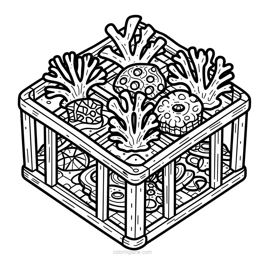 Anemone Garden - free printable coloring page