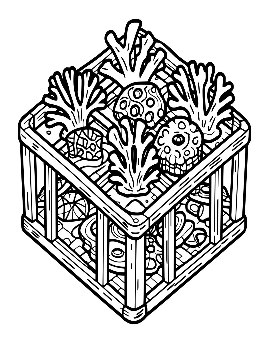 Coral Restoration - free printable coloring page