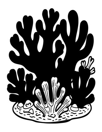 Deep Coral - Free printable coloring page