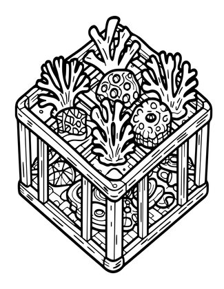 Coral Restoration - Free printable coloring page