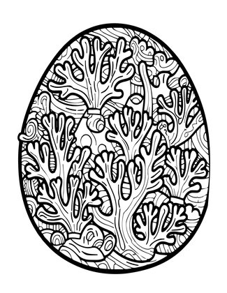 Encrusting Coral - Free printable coloring page