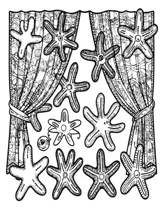 Sea Fan Garden - Free printable coloring page