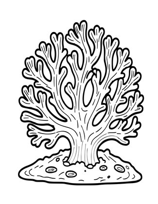 Fire Coral Warning - Free printable coloring page