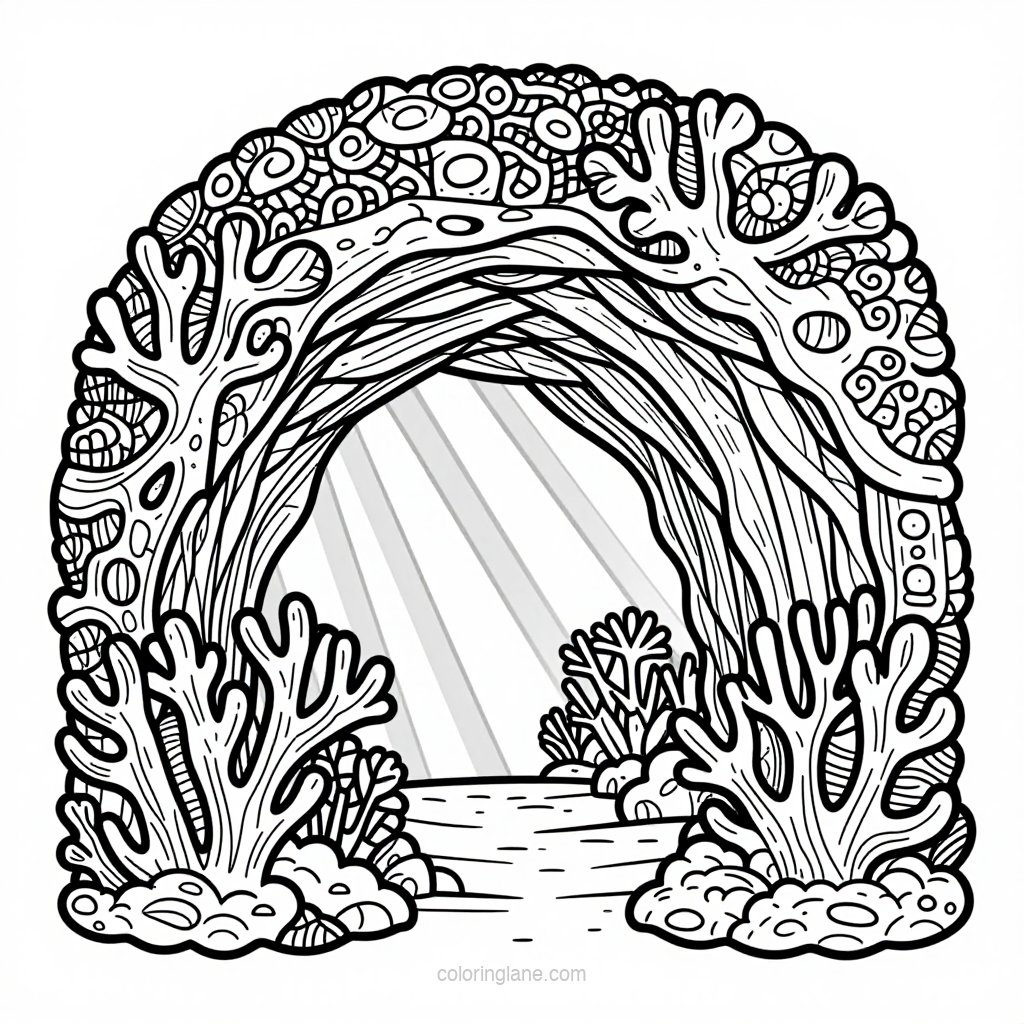 Lionfish - free printable coloring page