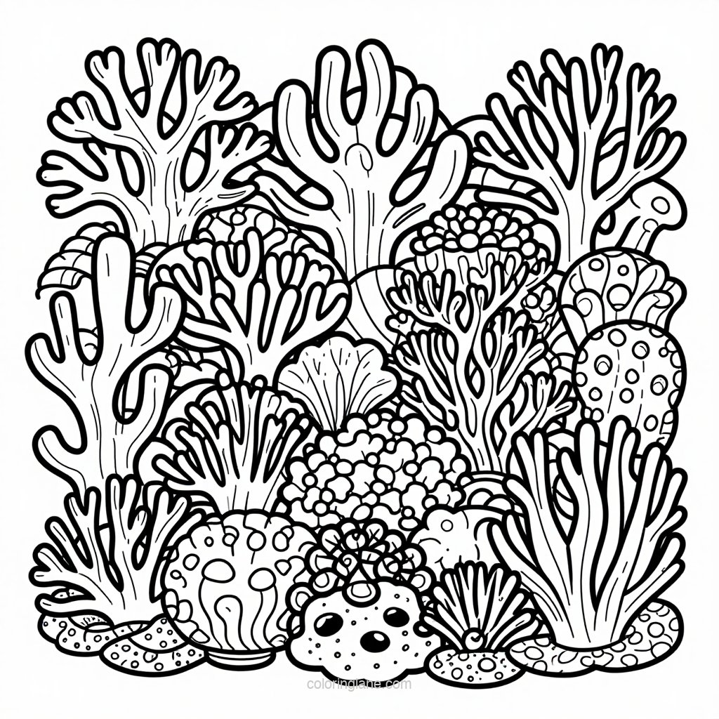 Reef Shark - free printable coloring page