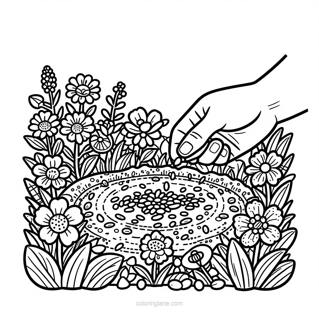 Ox-Eye Daisy - free printable coloring page