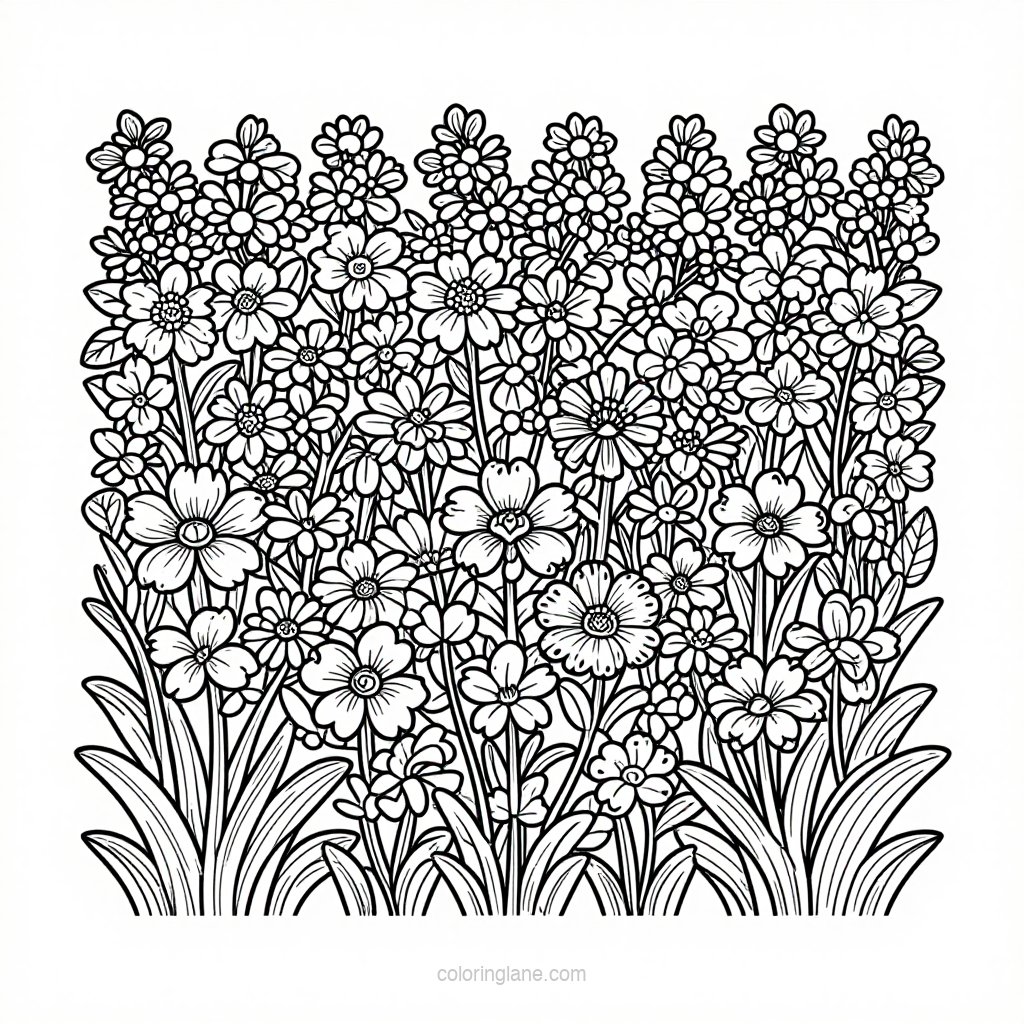 Cornflower Blue - free printable coloring page