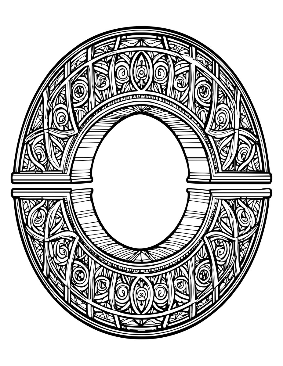 Bridge Reflection - free printable coloring page