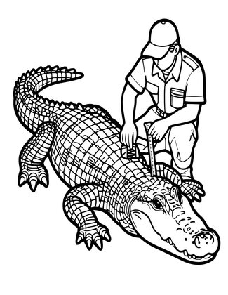 Alligator Conservation - Free printable coloring page