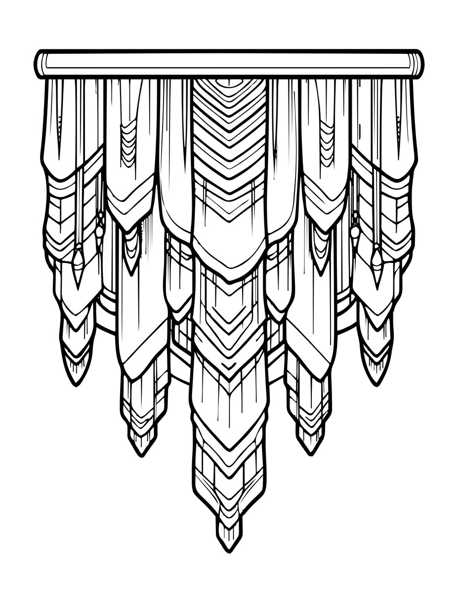 Calcite Curtain - free printable coloring page