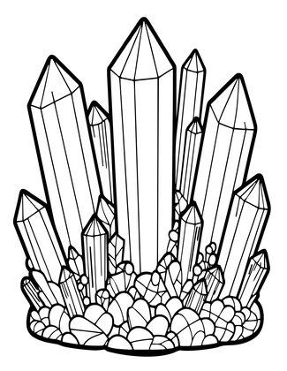 Selenite Forest - Free printable coloring page