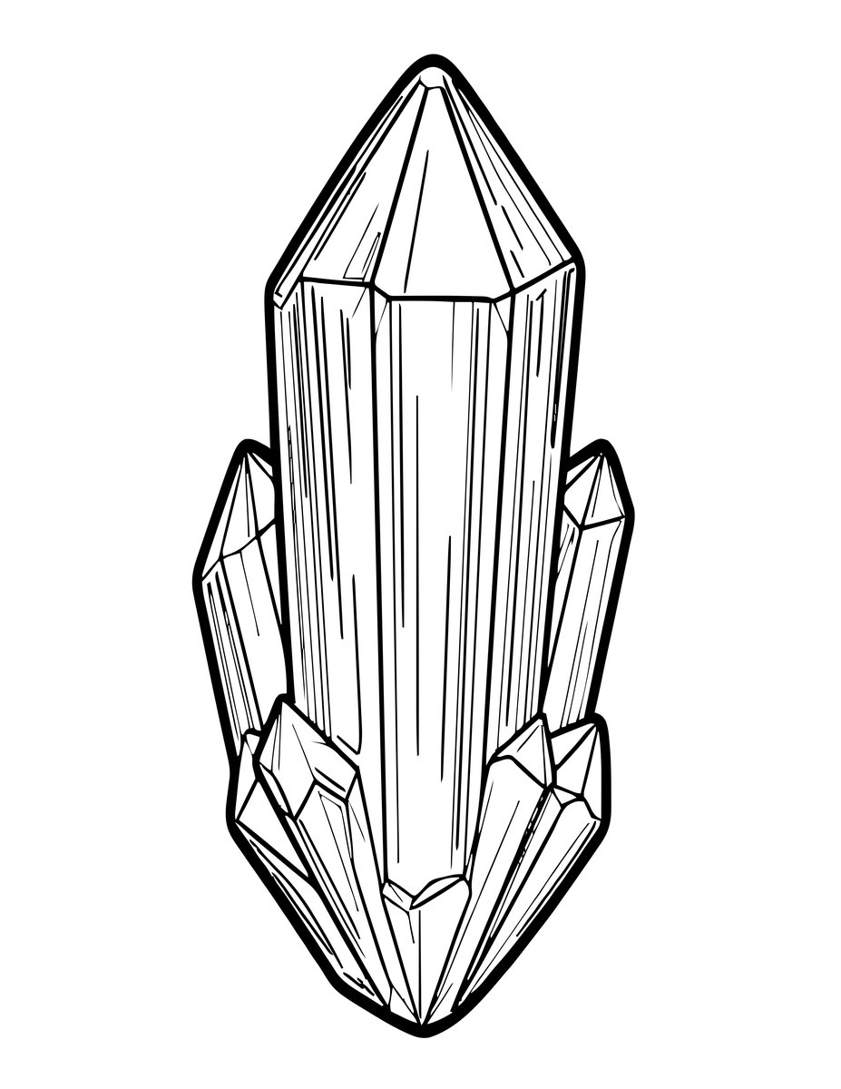 Topaz Crystal - free printable coloring page