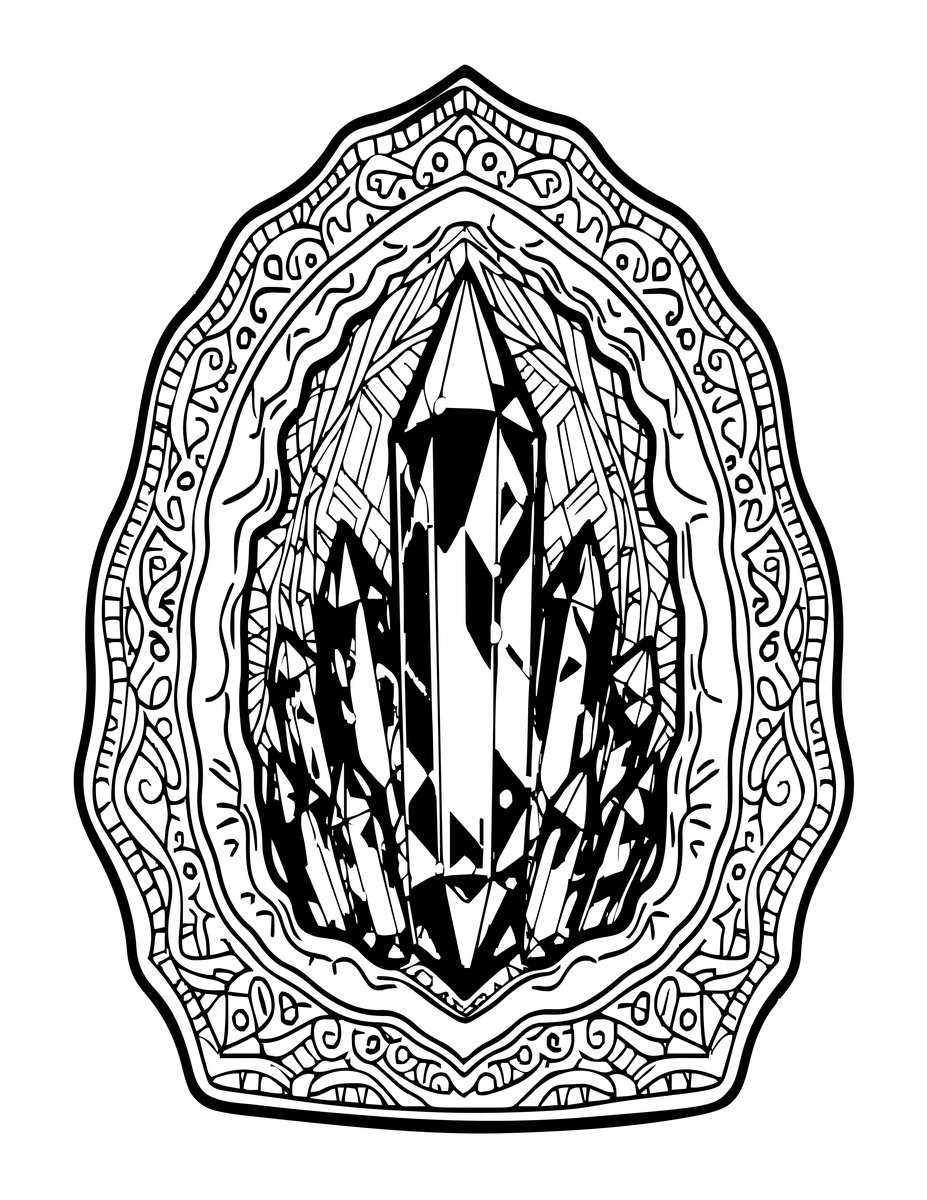 Citrine Cathedral - free printable coloring page