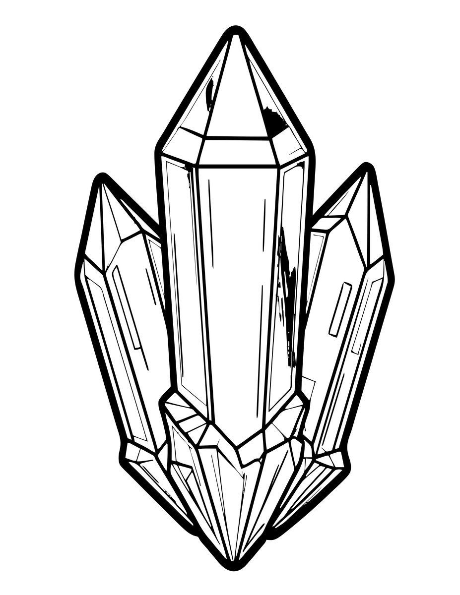 Bismuth Rainbow - free printable coloring page