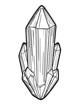 Topaz Crystal - Free printable coloring page