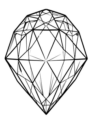 Diamond Cut - Free printable coloring page