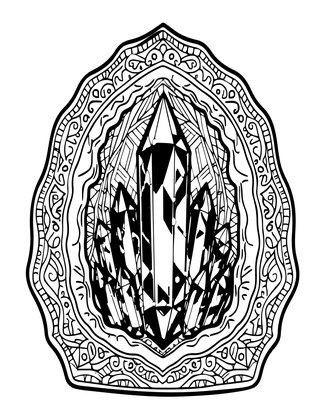 Citrine Cathedral - Free printable coloring page