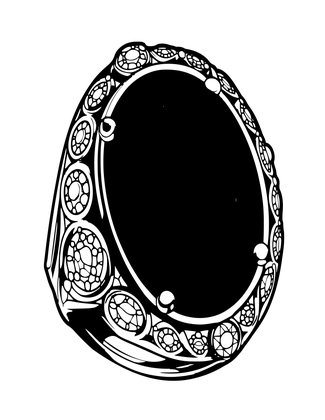 Ruby Ring - Free printable coloring page