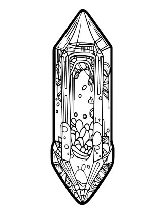 Quartz Point - Free printable coloring page