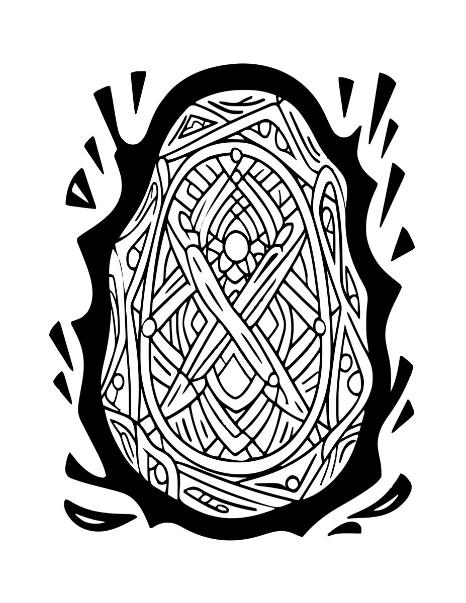 Wishing Stone - free printable coloring page