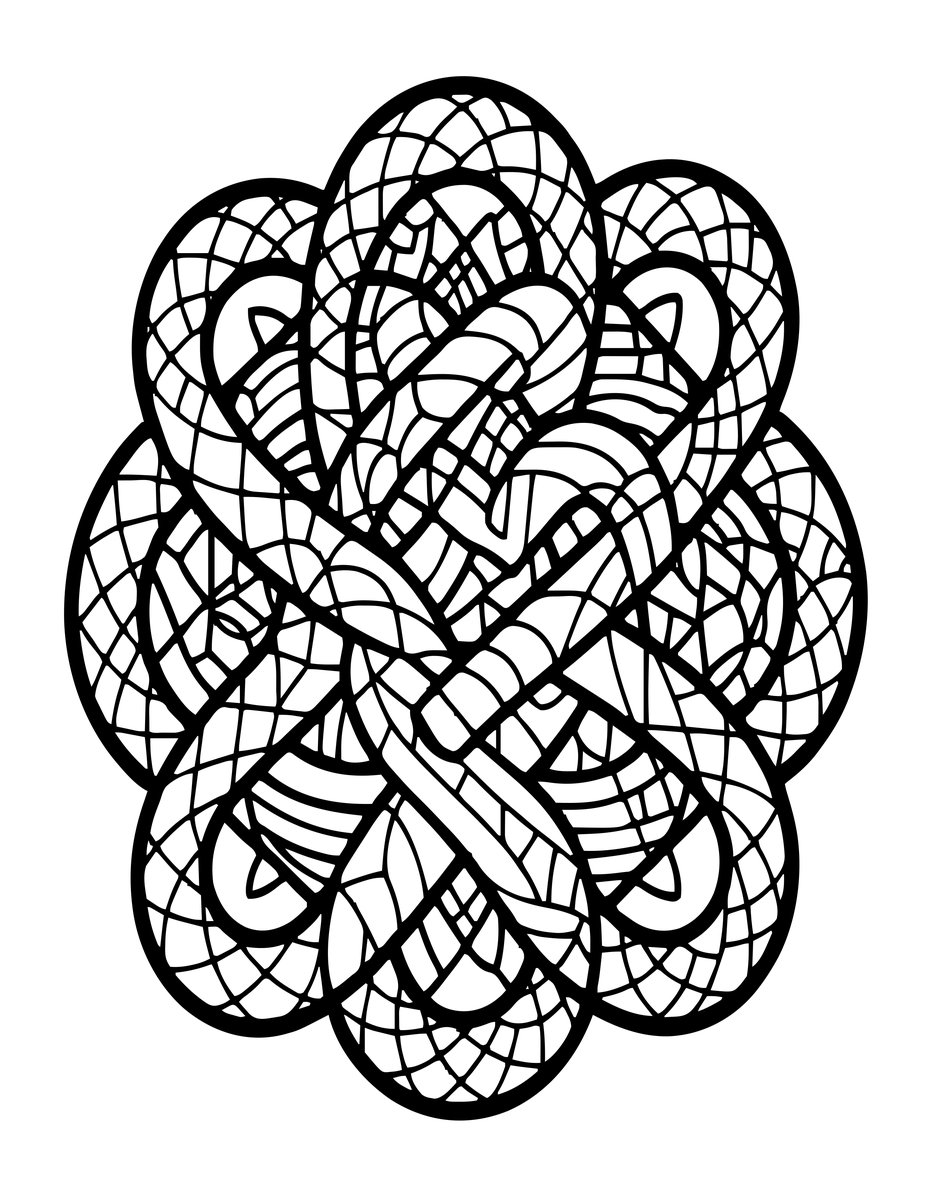 Binding Knot - free printable coloring page