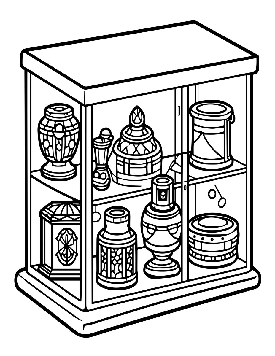 Object Curator - free printable coloring page