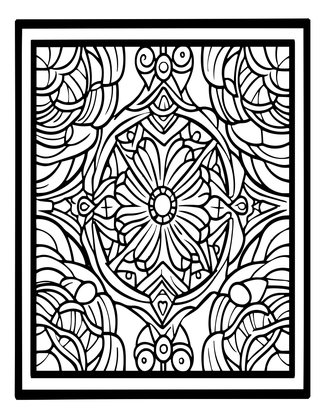 Cursed Mirror - Free printable coloring page